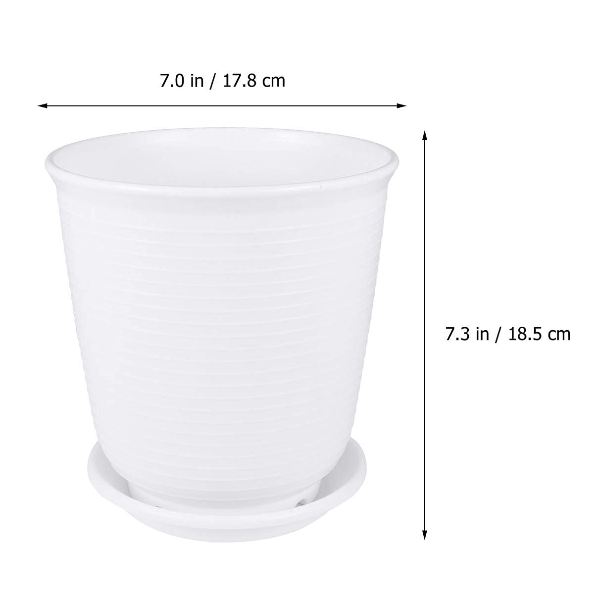 5 sztuk Plastikowe z Drenażem Spodek Okrągłe Doniczki Do Szkółek Wysiewania Nasion Pojemniki