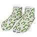 LITPUZC Women's Fashion Ankle Socks Funny Running Low Cut Socks Cute Frog No Show Athletic Sock Soft Breathable Crew Sock 5 Pairs