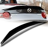 HK5 W-Power Rear Trunk Duckbill Spoiler Wing Compatible with 2016-2024 Mazda Miata MX-5 2017 2018 2019 2020 2021 2022 2023 (Pearl Black)