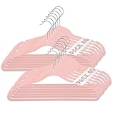 Mundo Home Perchas de Terciopelo para Ropa - Perchas con Ranura para Hombro y...