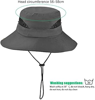 KeepSa Katoenen zonnehoed voor heren, zomerhoed, uv-bescherming, wandelhoed, vissershoed, opvouwbaar, safarihoed met kinband, bush-hoed, voor trekking, hiking, outdoor, legergroen, 55-58