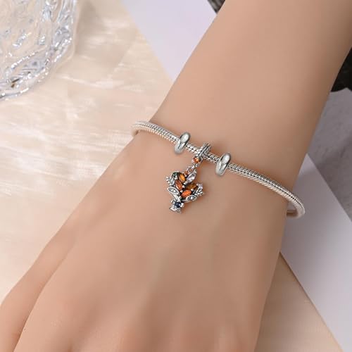 Abalorios de plata ley 925 compatibles con pulseras y collares Pandora para mujer 3