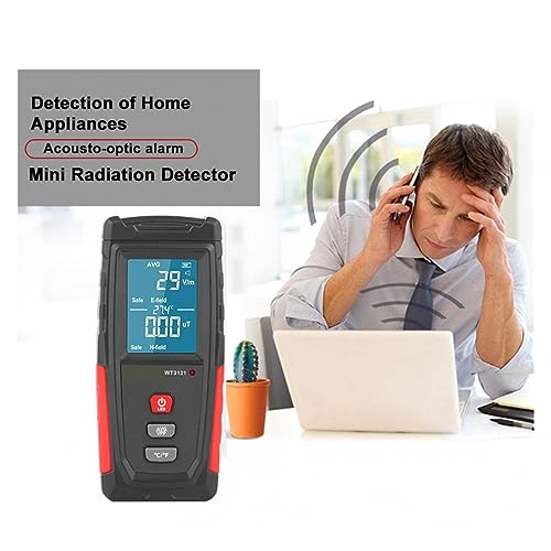 Dosímetro de radiación portátil con contador detector de ondas y medidor EMF 6