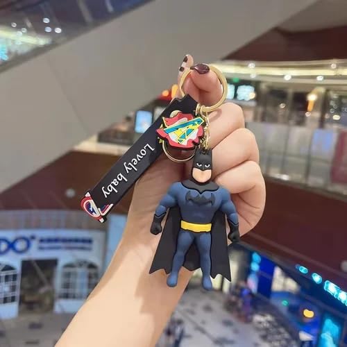 Image of Cute 3D Keychain | Keyring & Quirky Bag Charm | Hard Silicone, Unbreakable | Travel Essential | Kids Friendly | Strap & Bag Hook