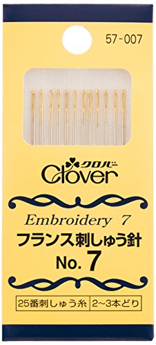 Clover フランス刺しゅう針 No.7 12本入り 57-007