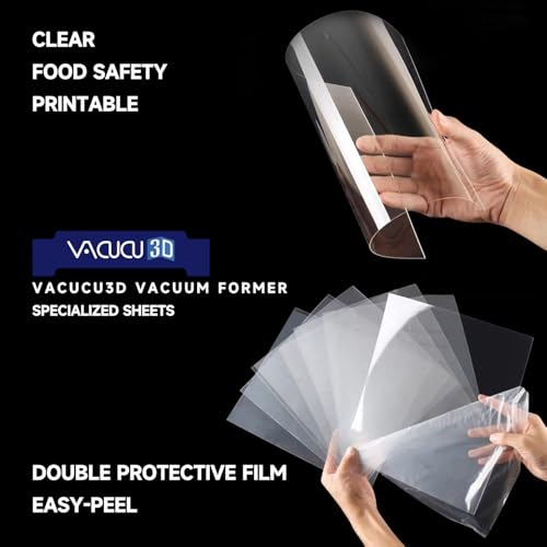 Hojas PETG para termoformado Vacucu3D 73 piezas 0.3mm A3 miniatura 4