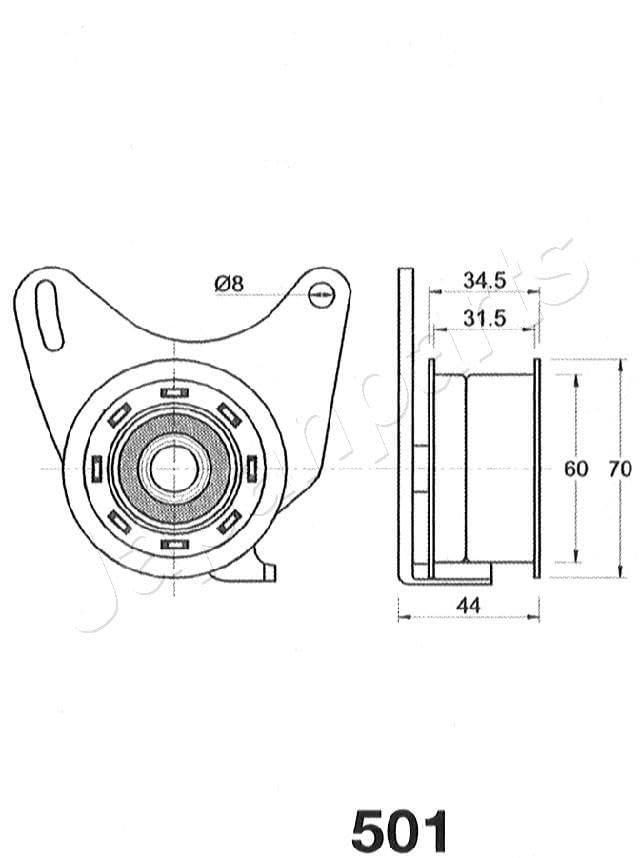 Japanparts SKD-M02 Pompa acqua + Kit cinghie distribuzione
