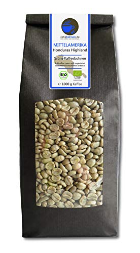 Bio Rohkaffee - Grüner Hochland Kaffee Honduras Highland (grüne Kaffeebohnen 1000g)