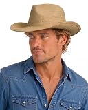 Zylioo XXL Sun Hat Cowboy Straw Hats Large Heads Western Summer Lightweight Beach Hats for Travel Holiday Vacation Khaki
