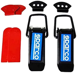 AUTO MT SPARCO Metal Bumper Hook Lock Clip Car | Front & Rear Bumper Toggle | Fastener | Catch Clip | Holder | Hanger (Set of 2)