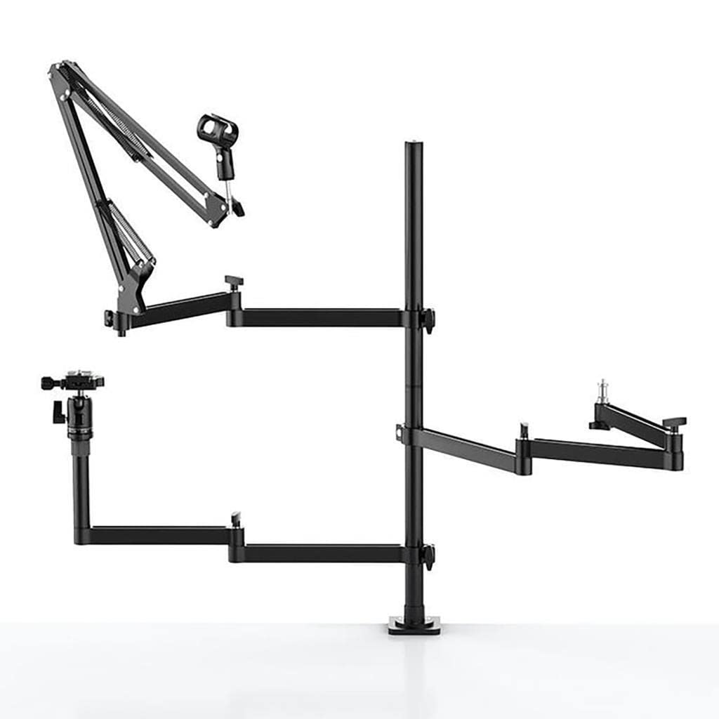 Ulanzi Live Broadcast Stand – regulowany stojak na mikrofon z 3 ramionami