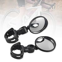 KEWUF 2 Pcs e scooter zubehör, Fahrradspiegel, 360°Drehbar Konvexspiegel Fahrradspiegel Rückspiegel, Universal Sicherer Rückspiegel für 15-35mm, Fahrradlenker End Spiegel für Fahrrad, Mountainbikes