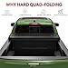 YITAMOTOR Quad Fold Hard Truck Tonneau Cover Fits for Chevy Silverado/GMC Sierra 1500 New Body Style 2019-2025 with 5.8ft Bed w/o Multi-Flex Tailgate, Heavy-Duty Aluminum Alloy Bed Cover