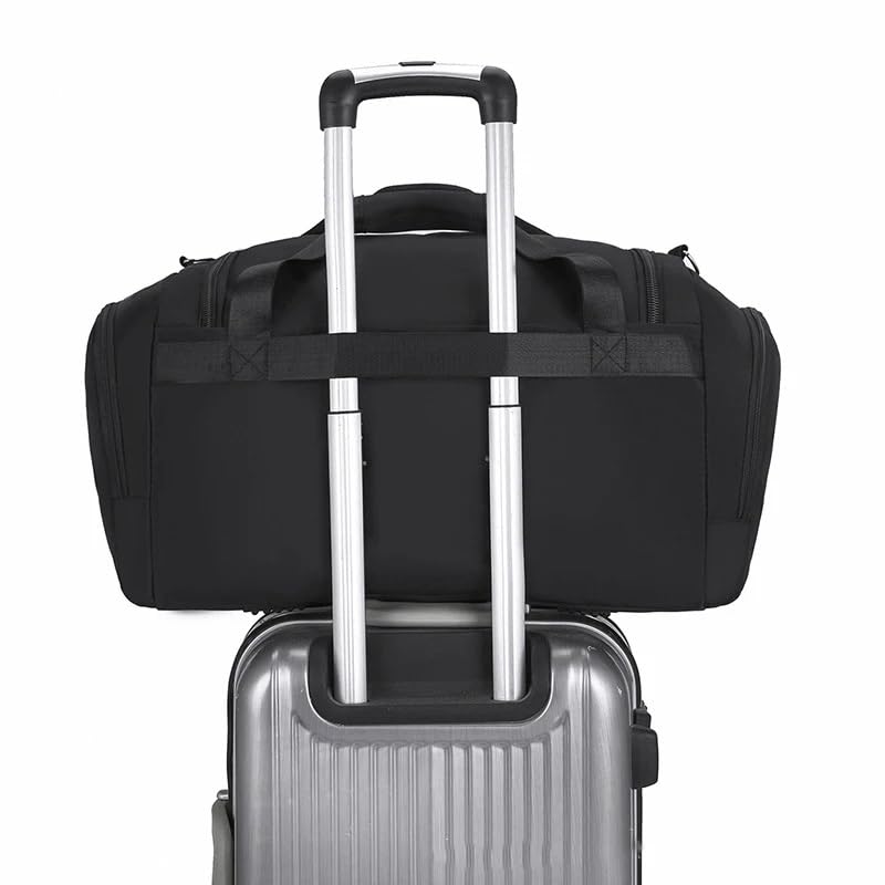 Unisex Travel Bag Large Capacity Portable Handbags Nylon Shoulder Bags Casual Duffel Solid Luggage Bags Gym Bag3