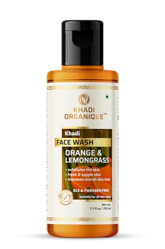 Image of Khadi Organique Orange & Lemongrass Natural Face Wash Sls & Paraben Free Pack Of 2