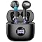 Wireless Earbuds, 2025 Bluetooth 5.4 Headphones Stereo 3D Bass, in Ear Earphones with ENC Noise Cancelling Mics, 40H Playback Ear Buds, IP7 Waterproof with Bluetooth Earbuds Dual LED Display, USB C