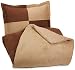 AmazonBasics 2-Piece Two-Tone Microsuede Comforter Set - Twin, Chocolate