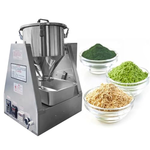 Mezclador de polvo comercial con temporizador y control de velocidad, rotación de 360 grados, construcción de acero inoxidable para una mezcla eficiente de ingredientes secos