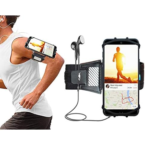 LOVPHONE Phone Running Armband 180° Rotatable Sport Phone Holder Armband for iPhone 12/12 Mini/12 Pro/12 Pro Max/11/11 Pro/11 Pro Max/XR/Xs Max/XS/X/8/8 Plus/7/7 Plus/6/6s,Samsung Note 8/S8/S7 Edge Cover