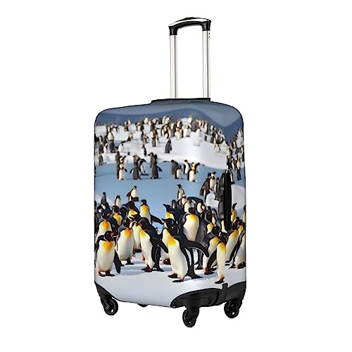 Housse de bagage Happy Penguin lavable avec fermeture éclair cachée