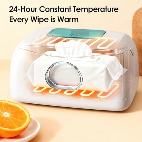 USB Powered Infant Wipe Warmer Wet Wipes Dispenser with Night Light — view 2