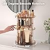 Rotating Makeup Organizer Countertop, DIY Adjustable Trays Spinning Skincare Organizers, Cosmetic Display Shelf with Perfume & Brush Holder, Multi-Function Desk Storage Carousel for Vanity Bathroom #2