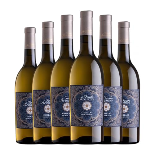 Feudo Arancio Grillo Sicilia 75 cl Vino blanco (Caja de 6 Botellas de 75 cl)