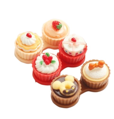 Super Cute Sweet Cake Shape Contact Lens Case By U-Beauty