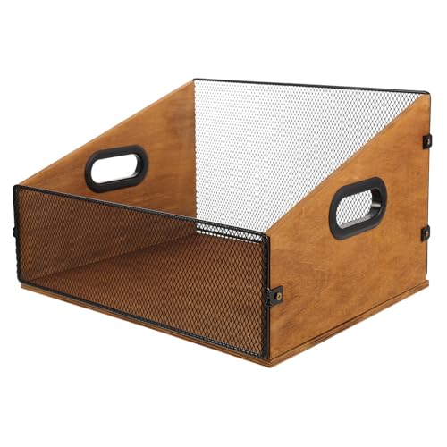 Boite rangement bureau bois à compartiments pour classer vos documents facilement