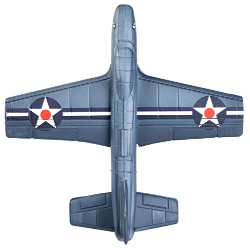 Aeromax Aerobatic Foam Flyer Shark Bite Edition Airplane, Grey/Silver #TOP1