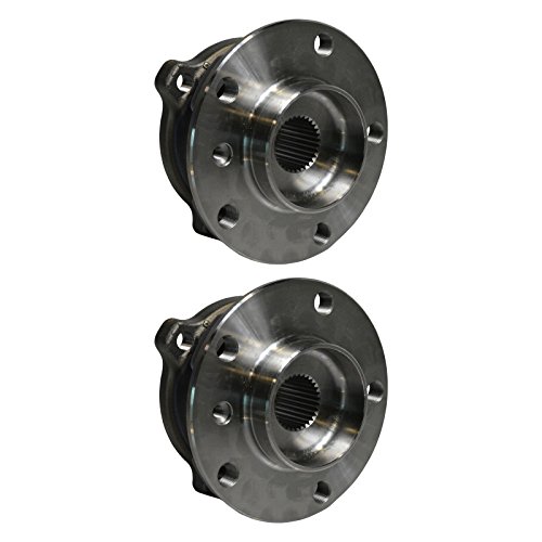 Image of TRQ Front Driver and Passenger Side Wheel Bearing and Hub Assembly Set 2 Piece Compatible with 10-18 BMW X5 xDrive35d 11-18 X5 xDrive50i xDrive35i 16-18 X5 xDrive40e 2010 X5 xDrive30i xDrive48i
