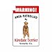 A/X 13cmx8.5cm Area di Avvertimento Adesivo per Auto pattugliata da Airedale Terrier Metal Novelty Sign