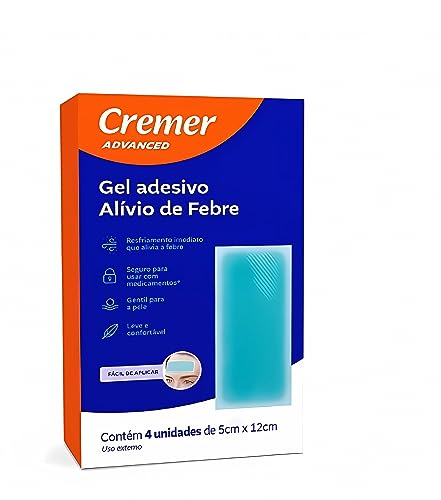 GEL ADESIVO ALIVIO DE FEBRE 4 UNIDADES CREMER CX20