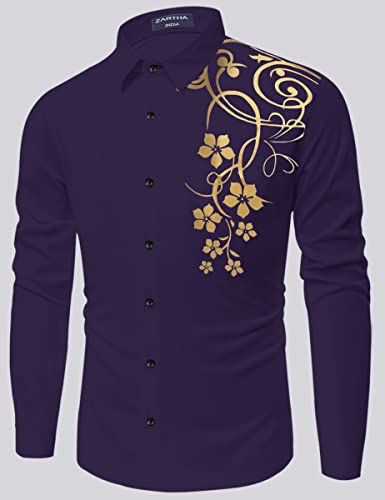 Image of Combo of Men Cotton Polyester Blend Regular Fit Striped Full Sleeve Casual Shirt Pack of 2