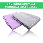 Norwεx Basic Package - Window Cleaning Cloth (Purple) and EnviroCloth (Grey), Microfiber Cleaning Cloth, Streaks Schatches Free, Just Add Water (Purple 1 Pack, Grey 1 Pack). - Image 5