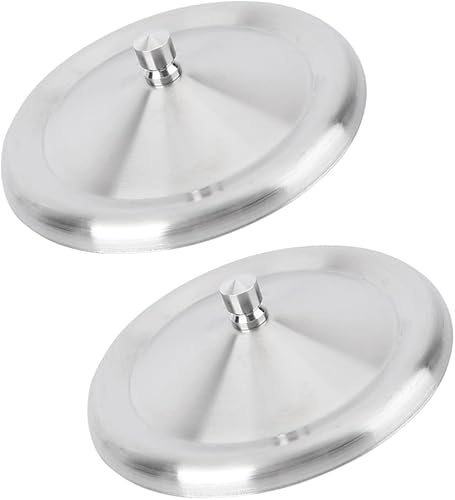 Miniatura 1 de Cabilock Prácticas tapas para tazas, paquete de 2 fundas para bebidas de acero inoxidable para preservación del calor