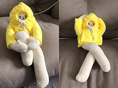 Helegesong Plush Banana Man Toy Stuffed Doll With Magnet Funny Man Doll Decompression Toy Birthday,Multicolor #TOP1