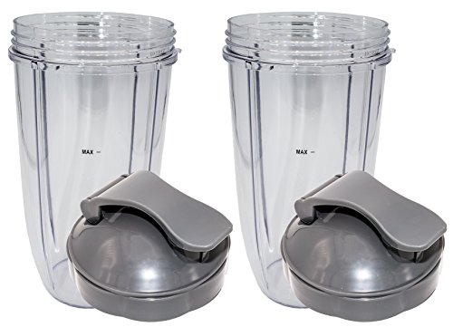 Repuestos para Nutribullet 600W y 900W (2 vasos y 2 tapas) miniatura 4
