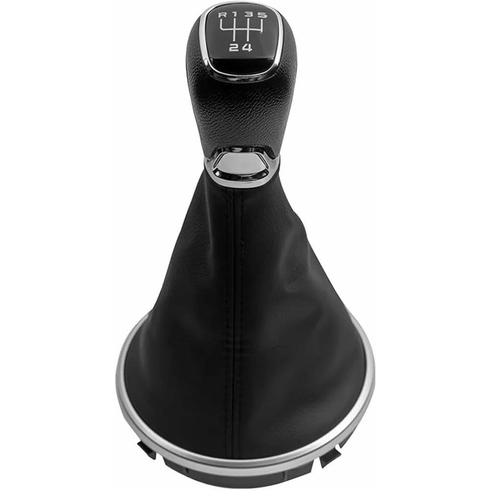 GZNBB Car Manual Gear Shift Knob Boot Cover Gaiter Lever Shifter Handle Stick, for Skoda Fabia-2 II MK2 Combi Scout 2007-2014