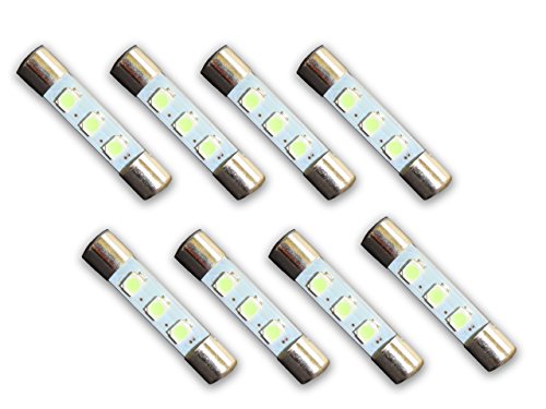 8 Bombillas LED Azul Frío 8V para Fusibles Pioneer miniatura 1
