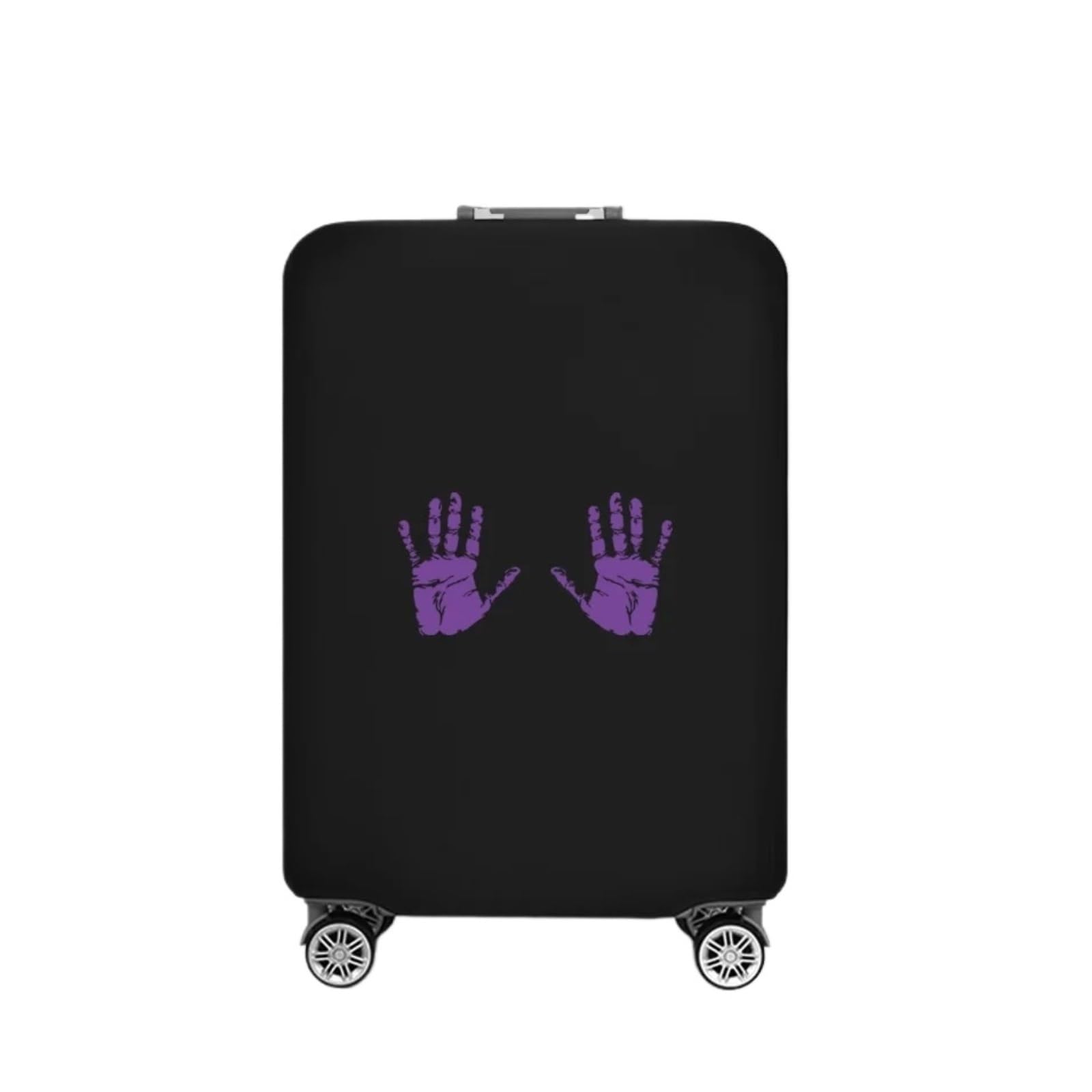 Copri Valigia 2 pezzi di coperture for bagagli, coperture for valigie, modelli divertenti da viaggio, accessori da viaggio, custodia protettiva for trolley Per Bagagli Trolley Custodia(Black I,L)