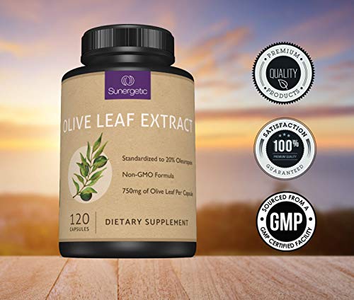 Sunergetic 11522 Premium Olive Leaf Extract Capsules – Standardized To 20% Oleuropein – Super Strength Olive Leaf Exact Supplement Supports Immune System & Cardiovascular Health thumb #6