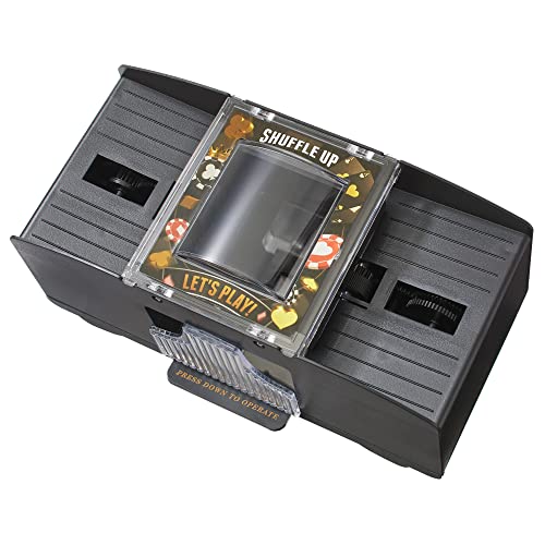 Cool Chimpanzee Automatic 2-Deck Card Shuffler, Home Poker Games, Blackjack, Rummy, War, Texas Hold 'Em, Plo, Omaha, Stud And More #TOP2