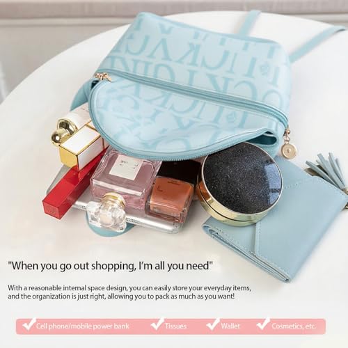 Multi Multipurpose Backpack,Casual Daypack,Work,Daypack Bag,Holds mobile phones, cosmetics, mobile power, tissues, etc.Blue2