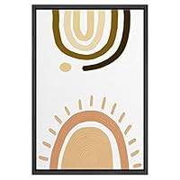 SIGNWIN Framed Canvas Wall Art Nordic Rainbow Canvas Prints Home Artwork Decoration for Living Room,Bedroom - 16