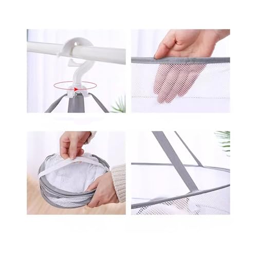 Poches plates en maille suspendues pour sécher les pulls sans plis - 4