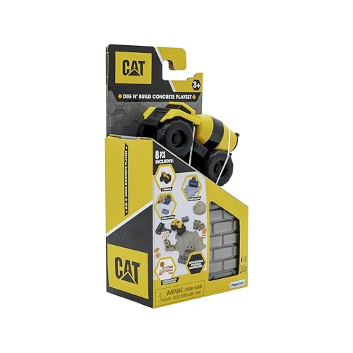 Caterpillar CAT Baustellenfahrzeuge Kinder Spielzeug | Dig N' Build Beton...