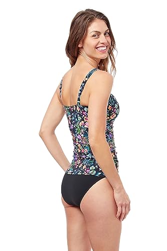 Profile by Gottex Women's Standard Flora D-Cup Under Bust Tankini3