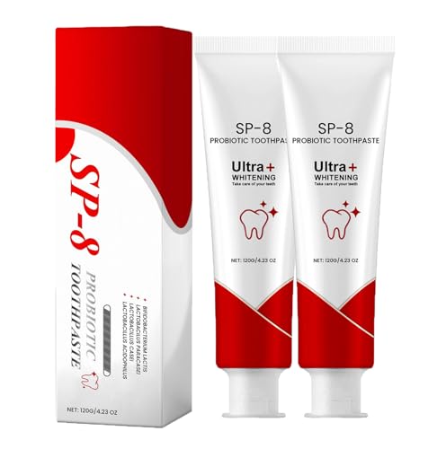 2 Stück Sp-8 Probiotische Zahnpasta, Probiotische Zahnpasta Sp8 Aufhellend, Zahnpasta SP-8 Ultra Whitening, Zahnpasta für die Tiefenreinigung, Reinigung und Tiefenpflege der Zähne