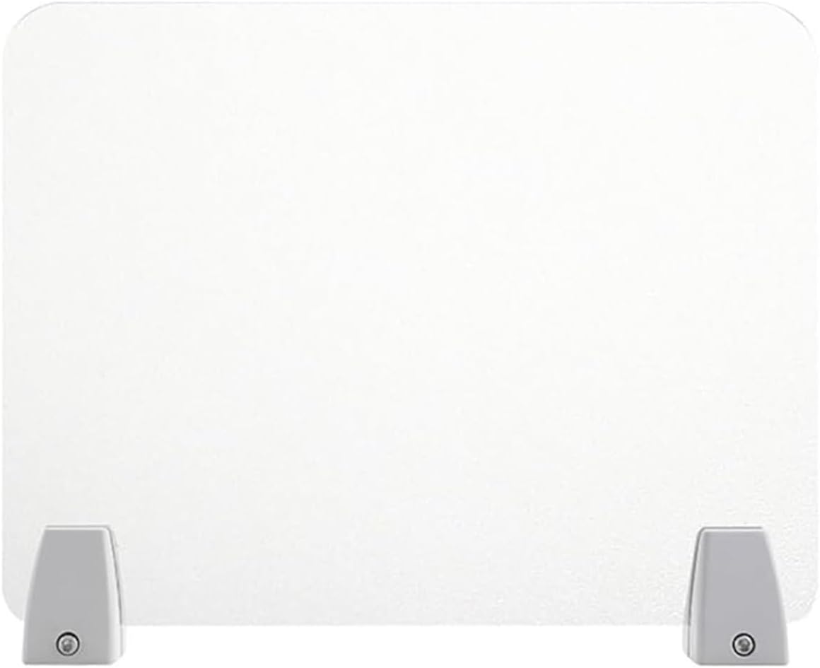 Clamp-On Desk Divider Privacy Panel, Frosted Acrylic Partition for Student Desks, 23.6x11.8 Inch, Enhance Privacy and Focus in Classrooms and Offices
